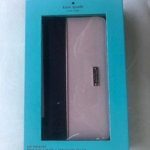 NWT kate spade Cream and Black Cellphone Wristlet